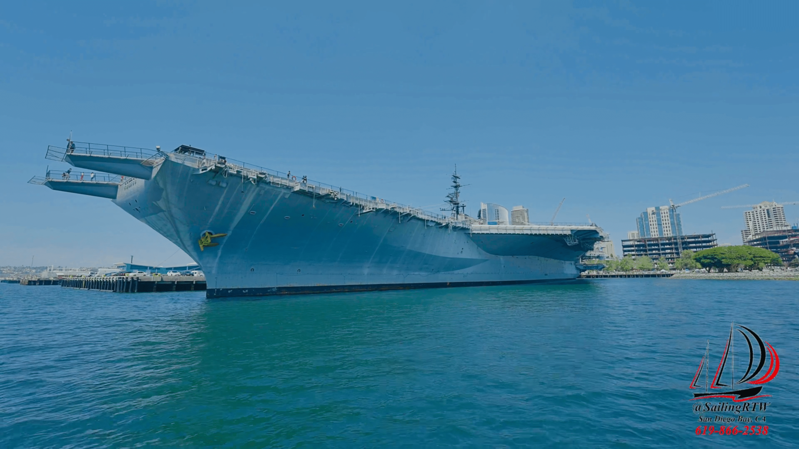 USS MIDWAY MUSEUM, one of many sites sailing on San Diego Bay