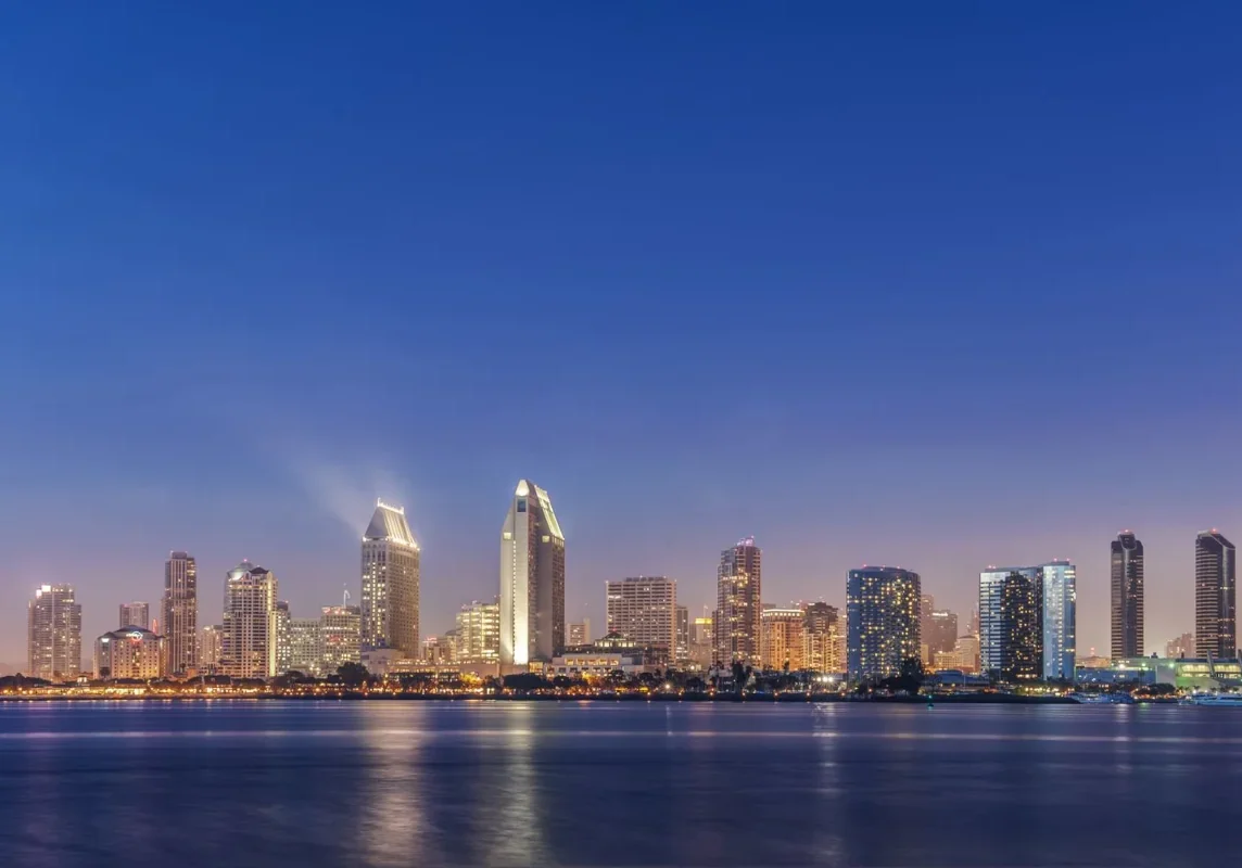 skyline-at-twilight-san-diego-coronado-island-california